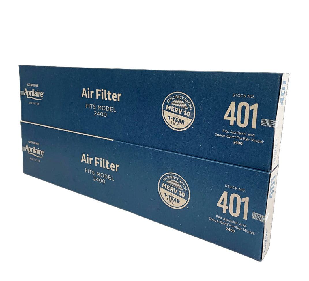 Aprilaire 401 Furnace Filter for Model 2400 High Efficiency. Package of 2