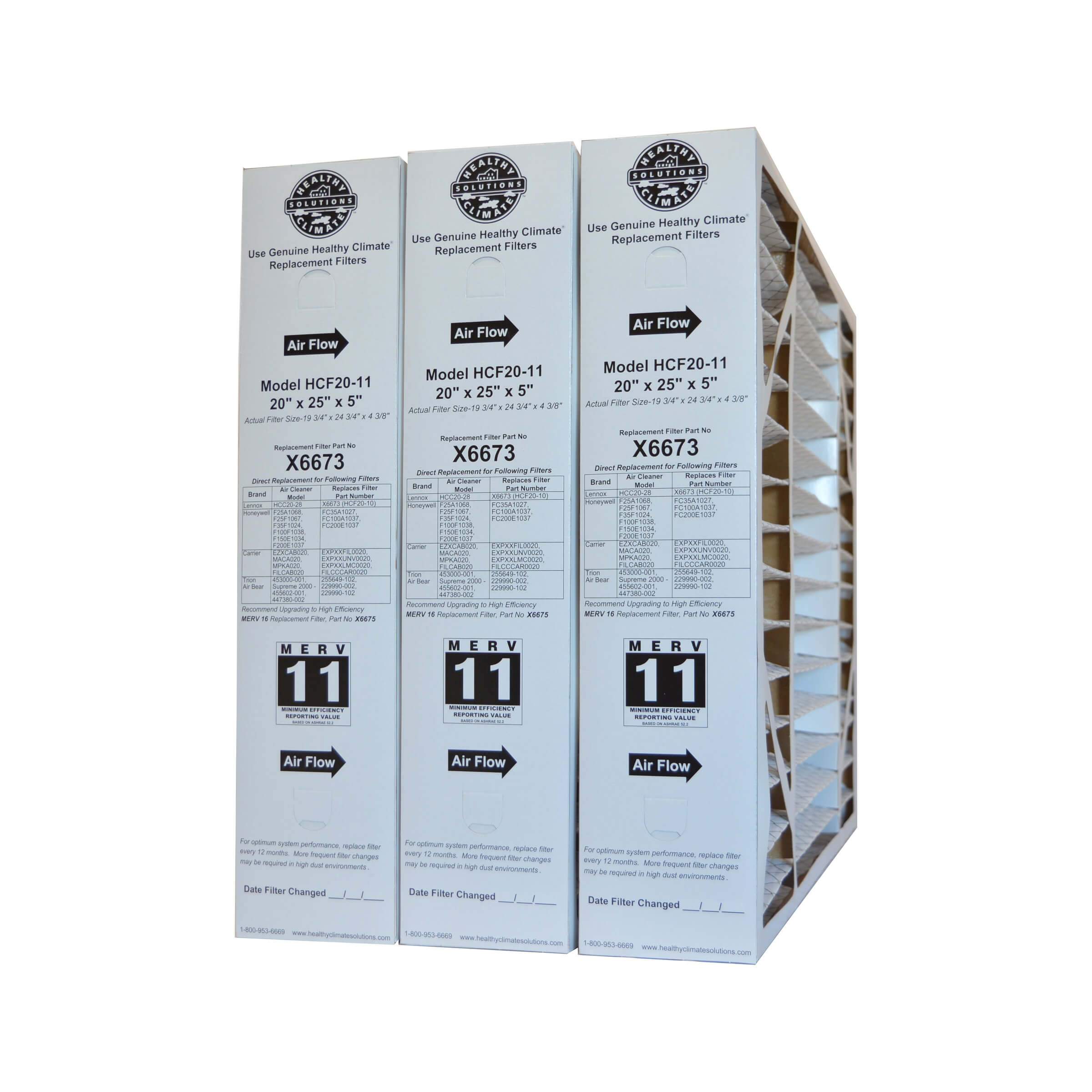 Lennox X6673 Healthy Climate HCF20 11 20 X 25 X 5 Furnace Filter lennox-x6673-healthy-climate-hcf20-11-20-x-25-x-5-furnace-filter