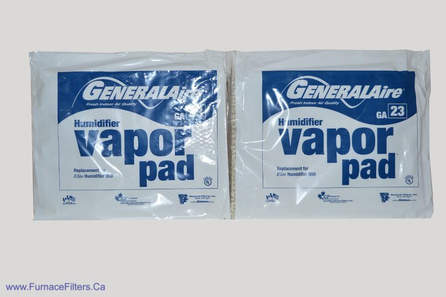 GA23 Humidifier Pad for Generalaire / Reservepro 950, 950X, 1099LHS Humidifiers. Package of 2
