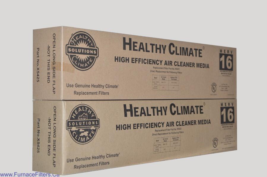 Lennox X5425 Furnace Filter Healthy Climate MERV 16 for PMAC-12C. Package of 2