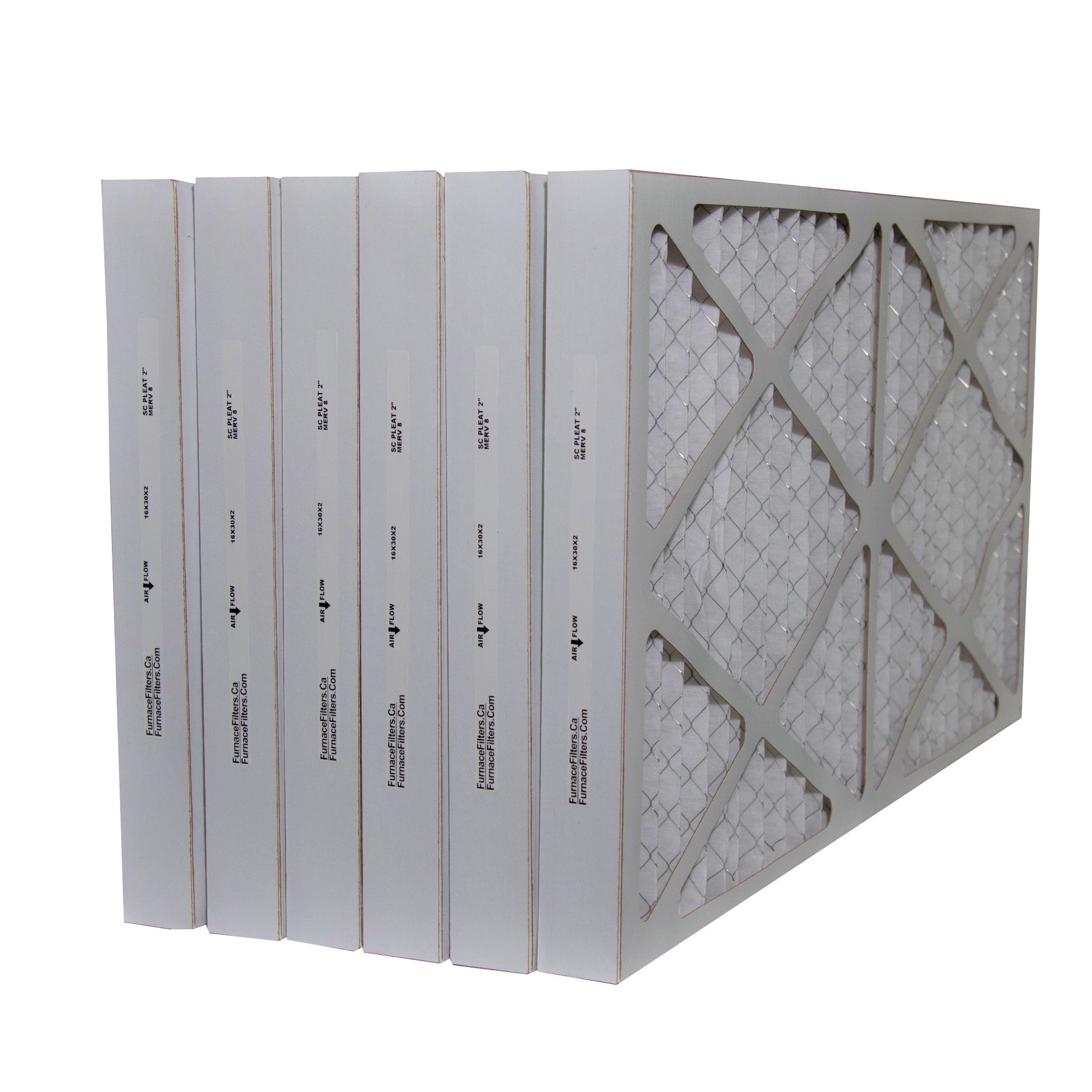 30x36x2 (2 Pcs. of 18x30x2) Furnace Filter MERV 8 Custom Sized Pleated Filters. Case of 3.