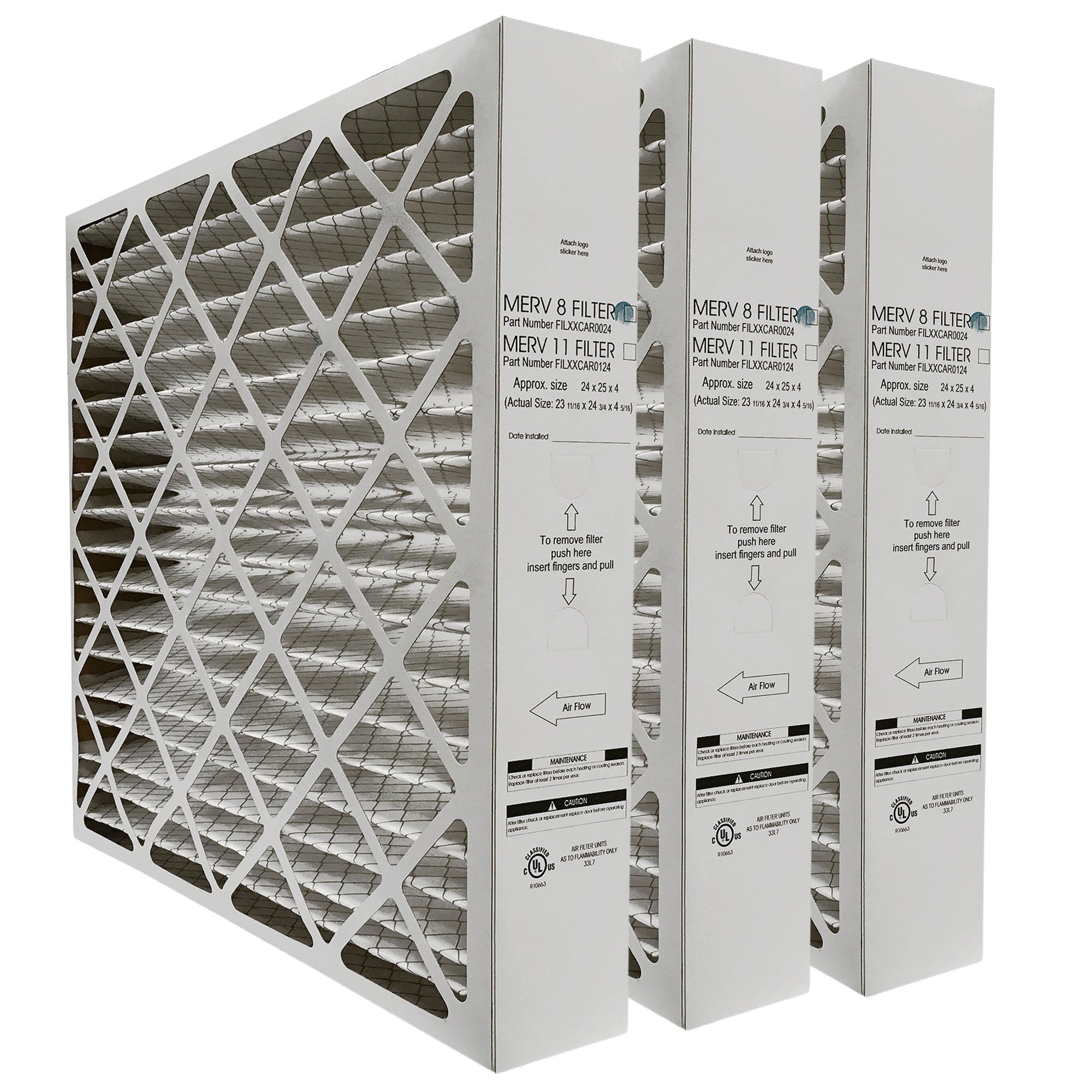 Carrier FILXUMC082425 / FILXXCAR0024 Furnace Filter Size 24 x 25 x 4 5/16.