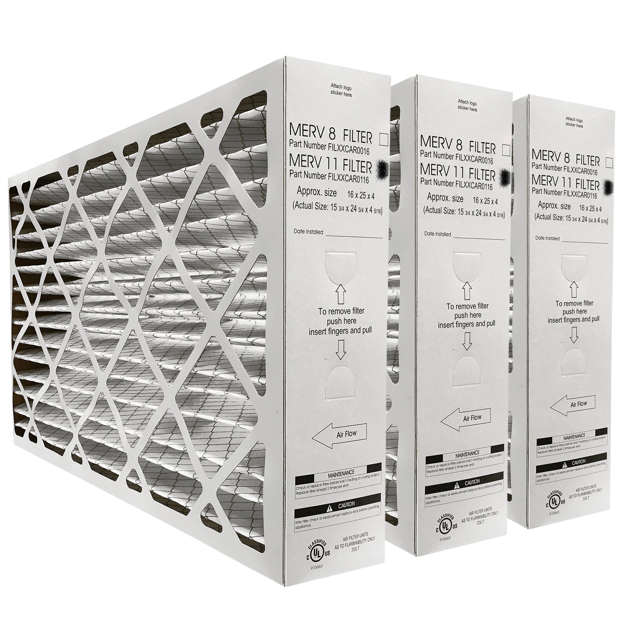 Bryant FILBBCAR0116 Furnace Filter 16 x 25 x 4 5/16
