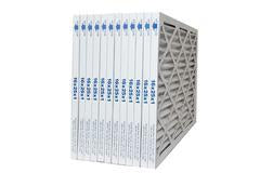 16x25x1 MERV 10 Furnace Air Filter, Pleated / Extended Surface Area. Case of 12