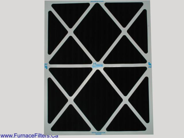 20x25x1 Carbon Pleated Furnace Filters. Case of 12