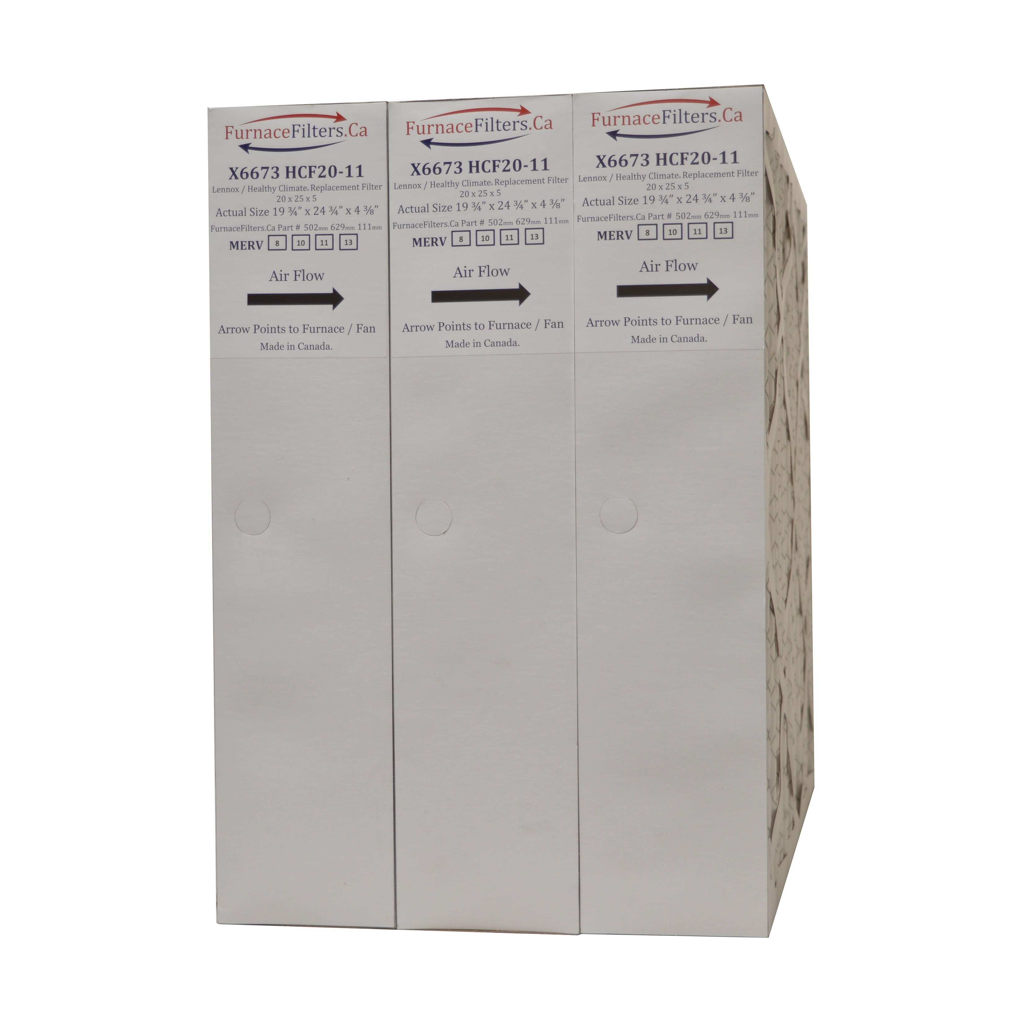 Lennox X6673 20 x 25 x 5 Replacement MERV 11. Actual Size 19 3/4
