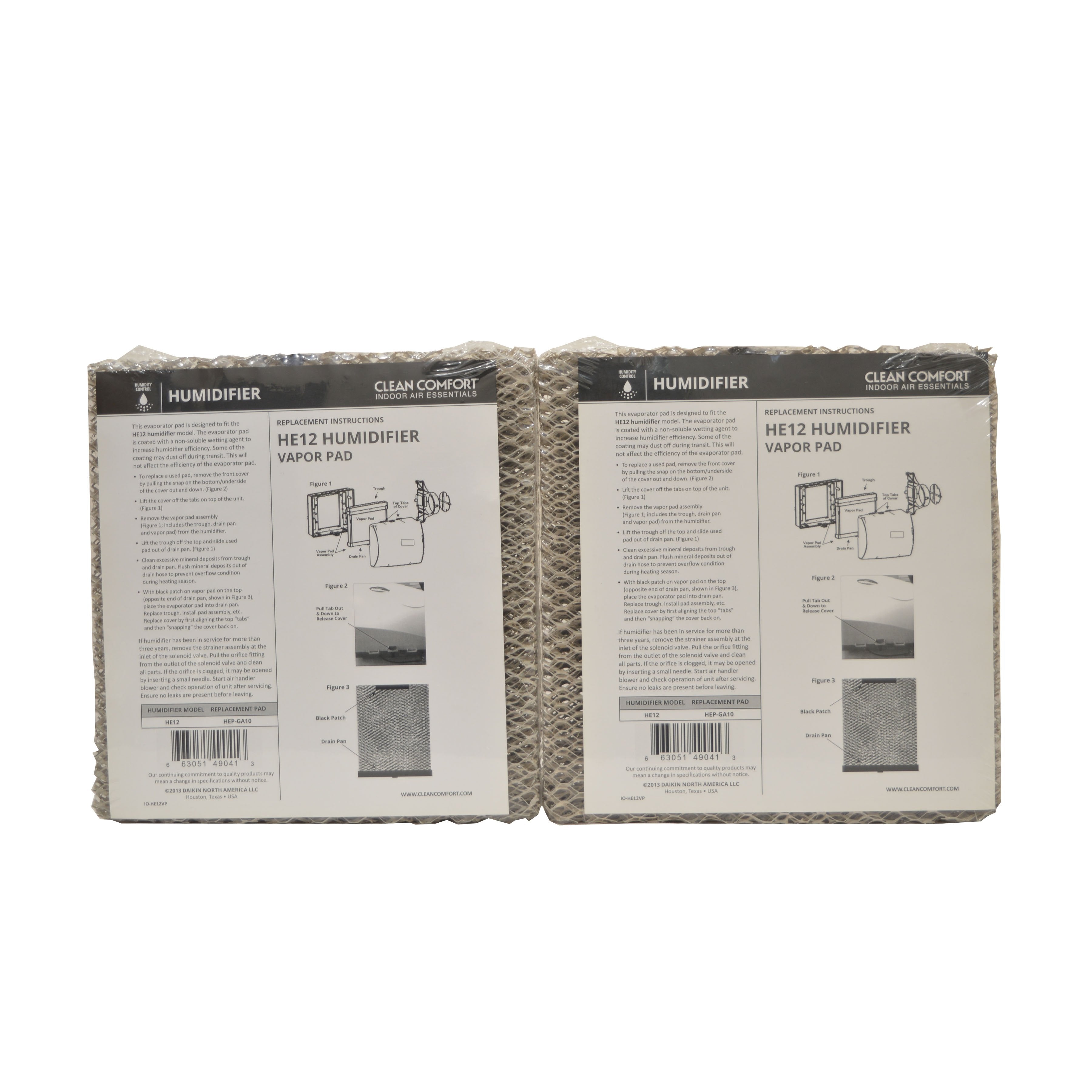 Clean Comfort HEP-GA10 Humidifier Vapor Pad For HE12. Replacement Part # GA10 by Generalaire. Package of 2