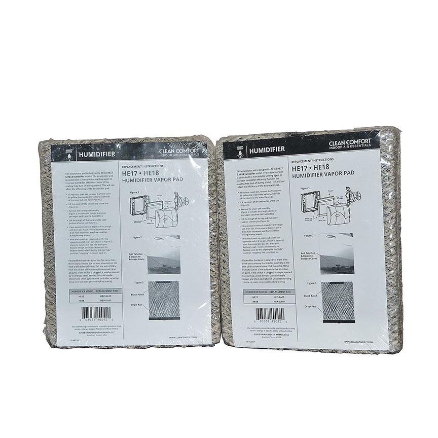 Goodman / Clean Comfort HEP-GA19 Humidifier Vapour Pad For HE17 & HE18. Package of 2