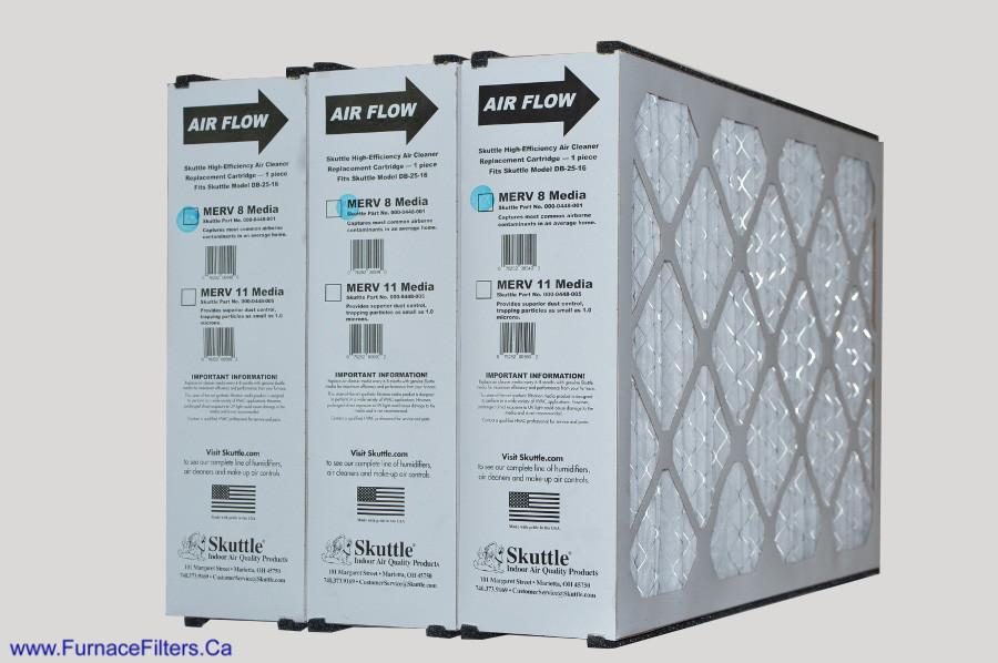 Direct Energy 000-0448-001 Furnace Filter 16x25x5 Fits Model DB-25-16 Air Cleaners. MERV 8. Case of 3