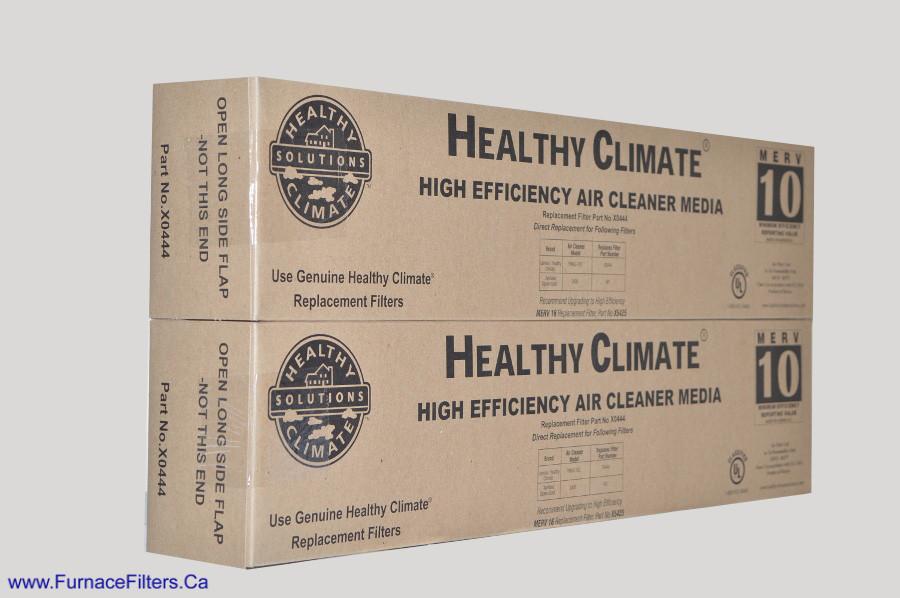 Lennox X0444 Furnace Filter Healthy Climate MERV 10 for PMAC-12C. Package of 2