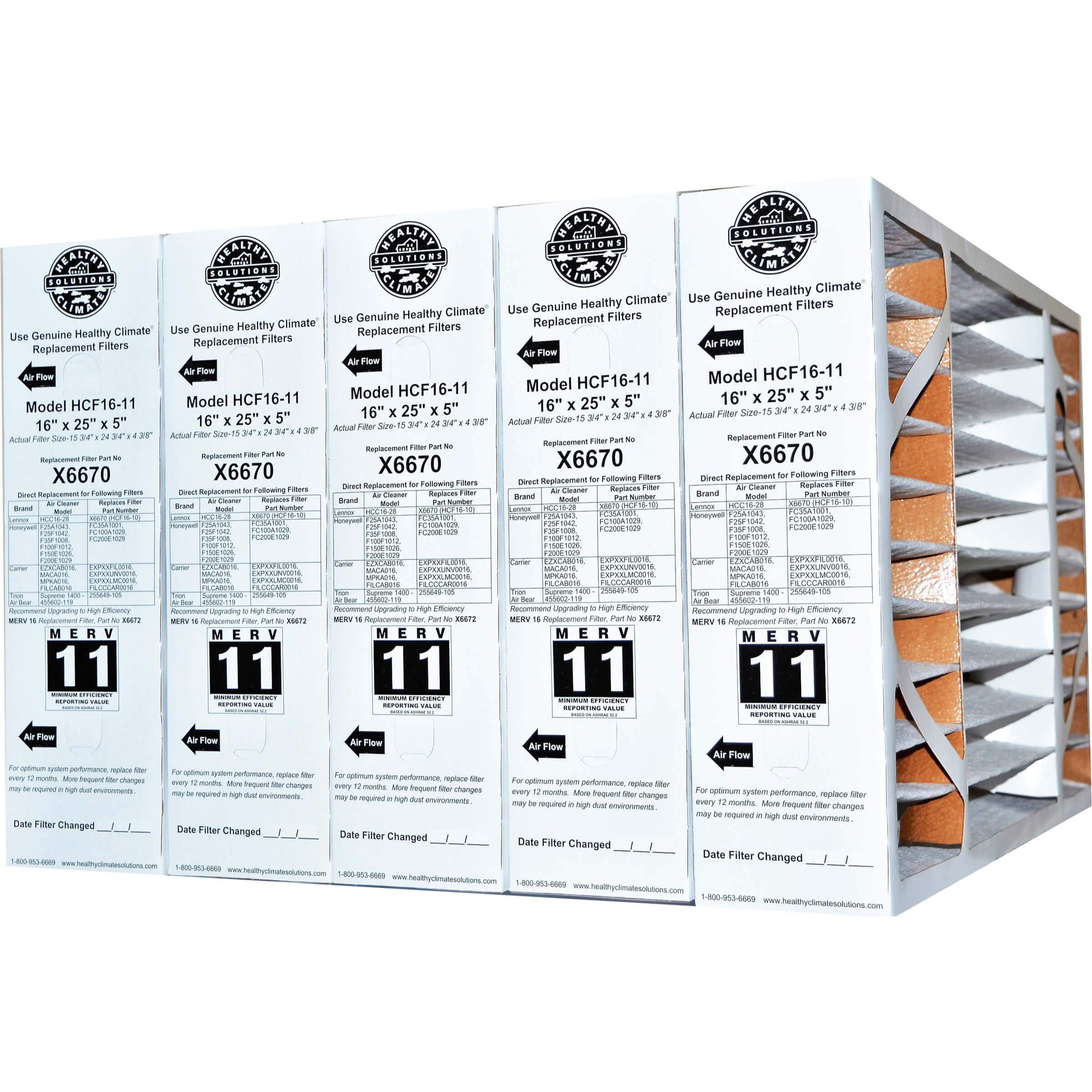 Lennox X6670 Healthy Climate HCF16 11 16 X 25 X 5 Furnace Filter lennox-x6670-healthy-climate-hcf16-11-16-x-25-x-5-furnace-filter
